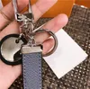 Dropship Classic BlackWhiteGray PU-Leder Schlüsselanhänger Ring Zubehör Mode Auto Schlüsselanhänger Schlüsselanhänger Schnalle für Männer Frauen mit R9363776