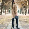 Женские траншеи Coats Зимние женщины шерсть 2022 повседневное воздействие куртки шерстяное пальто