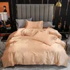 Beddengoed sets 1set iimitated Silk Fabric Pure Color White dekbedovertrek enkele dubbele king size voor volwassenen 3032