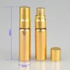 Emballage cadeau par DHL 100pcs 5ML bouteilles de parfum en verre coloré à la mode avec des boîtes personnalisées vides contenant d'emballage cosmétique Spray1