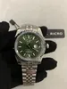 Master Watch Business Style Sapphire Glass Green Carved Dial rostfritt stål Fodral Automatisk mekanisk rörelse Folding CLASP grossist och detaljhandel