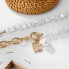 Daxi Trendy Pearl Gold Chain S dla kobiet Wisiorek Anhänger Halsekette 2020 Schmuck Geschenk Grube Naszyjnik