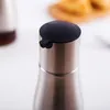 Functional Olive Oil Bottle Cooking Utensils Soy Sauce Vinegar Seasoning Storage Can Glass Bottom 304 Stainless Steel Body Kitchen