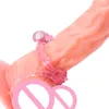 Massageartikel Elastischer Penisring vibrieren Schwanzring Sexspielzeug für Mann Verzögerung Ejakulation Penis Extender Ring für Paare intime G4024484