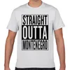 T-shirts pour hommes Tops T Shirt Hommes Monténégro Super Casual Black Geek Cotton Male Tshirt