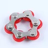 6 knopen metalen reliëf ketting fidget speelgoed voor autisme antistress toys set anti stress adhd spinner sleutelhanger puzzel sensorische handtoy 0403