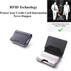 Nxy portefeuille tangmo mannen bifold aluminium metalen rfid creditcardhouder bank id houder case geld praktische tactische tas 0214