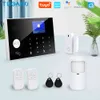 TUGARD TUYA Bezprzewodowy WiFi GSM Home Burglar Security Alarm System Smart Life Alexa Google Apps Control z zestawem detektora czujnika