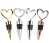 Heart Shaped Metal Wine Stopper Tools Bottles Stoppers Party Wedding Favors Gift Kitchen Barware SN4733