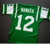 SJZLカスタムメンズユース女性Joe Namath M 1968 Football Jersey Size S-5XLまたはカスタム任意の名前または番号ジャージー