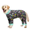 Средняя большая Pajamas домашняя одежда комбинезона собака костюм пальто для собак мультфильм печать рубашка одежды ROPA Perro