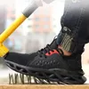 Scarpe antinfortunistiche da uomo leggere Stivali da lavoro con punta in acciaio Scarpe da ginnastica anti-sfondamento Uomo Indistruttibile Taglie forti 211023