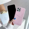 Deluxe Gemengde Letter Flower Phone Cases voor iPhone 11 PRO 12 Mini 12PRO X XS MAX XR 8 7 6 6S PLUS PU Leer Back Card Slot Houder Case Cover