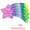 10-20CM Big Size Push Bubble Fidget Giocattoli Autismo Ha Bisogno di Squishy Antistress Arcobaleno Adulto Kid Divertente Anti-stress Fidgets Party