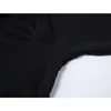 Bodycon Gothic Sexy Crop T Shirt Kvinnor Suspenders Spliced ​​Design Punk Black Short Tees Kvinna Långärmad Klubb Skinny Tops 210515