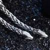 TOPGRILLZ 100% 925 Sterling Silver Men's Necklace Bling Iced Out Hip Hop Rock Link Franco Chain Silver Gold Necklace For Gift X0509