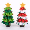 Christmas Tree Champagne Wine Bottle Covers Lovely Table Ornaments Dinner Party Decoration Xmas Gift Bags JJF10941