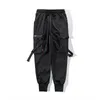 Calças de motocicleta hip hop moda corredores homens preto casual calças homens harajuku modis pantalones streetwear reflexivo y0927