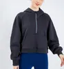 Pull à capuche pour femmes, fermeture éclair, semi-polaire, ample, mode, loisirs, course à pied, Yoga, veste épaisse, sweat-shirt, vêtements de gymnastique, 86127