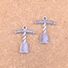 67pcs Antique Silver Bronze Plated corkscrew wine bottle opener Charms Pendant DIY Necklace Bracelet Bangle Findings 25*20mm