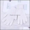 Cinq Doigts Gants Mitaines Chapeaux, Écharpes Mode Aessories Gant Élastique Garder Au Chaud Épaississement Peluche Tricot Femmes Homme Travail Doigt Hiver