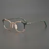 Mode Sonnenbrille Rahmen Handgemachte Titan Brille Männer Runde Rahmen Vintage Super Licht Hohe Qualität Brillen Frauen Myopie Oc