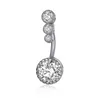 2021 Diamant Dangle Belly Bars Button Ringen Crystal Flower Body Sieraden Navel Piercing Shape Hanger