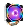 مروحة LED CPU 12cm CPU 6 أنبوب الحرارة 3pin intingink لـ 775/1150/1155/1156/1366 AMD جميع وسادات تبريد الكمبيوتر المحمول