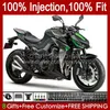 حقن العفن fallings ل kawasaki النينجا Z-1000 Z 1000 ص 2010-2013 سنوات الأخضر BLK الأسهم Bodys 15NO.9 Z-1000R Z1000 10 11 12 13 Z1000R 2010 2011 2012 2013 OEM هيكل السيارة