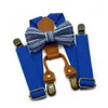 Kids Suspenders with Bowtie Fashion Children Bow Tie Set Home Boys Braces Girls Adjustable Suspender Baby Wedding Ties Accessories WLL539