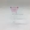 Colorful Cool Smoking Pink Purple Handmade 14MM 18MM Male Interface Joint Thick Glass Herb Tobacco Oil Rigs Waterpipe Hookah Bong Funnel Bowl DHL Free