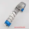 Watch Bands No Logo Oyster Jubilee 316L Stainless Steel 20mm Width Bracelet Folding Clasp Polished Center Wristwatch Accessories6245147