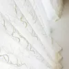 Rideau nid d'oiseau géométrique pour salon Voile transparent pour fenêtre chambre Tulle drapé cuisine sur mesure Cortinas M156C 210712