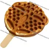 Kommersiell icke-stick 110V 220V Electric Dual Waffle Machine Bear Waffle Stick Maker Round Mini Waffle Baker Iron