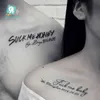 Waterproof Temporary Tattoo Personality Language Beautiful Sticker Sexy Bady Art Fake Tatto Neck Wrist For Womenand Men