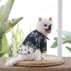 Dog Apparel Shirts Summer Beach Kläder Vest Djur Kläder Blommig T-shirt Hawaiian för liten stor