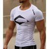 Men's T-Shirts Men Quick Dry Fitness Tees Outdoor Sport Running Climbing Short Sleeves Tights Bodybuilding Gym Train Compress294p