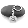 Vintage Silver Plated 6 Style Fun Lettering Dogs Key Chain For Women Girls Men Pet Dog Keychains Cute Keyring Christmas Gift