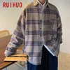 Ruihuo Woolenメンズジャケットストリートウェア男性のジャケット服