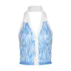 Sexy Womens Backlcrop Top Stripe Halter Botões Cardigan Vest Verão V-Neck Expósito Umbigo Fit Curta Câmeras Câmeras X0507