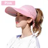 قماش محمول 7 ألوان Sunsn Ball Cap Beach Hat في الهواء الطلق قبعة مريحة تهوية قابلة للتراجع عن Sun Visor Hats6994138