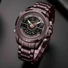 Männer Uhr Top Luxus Marke NAVIFORCE Mode Quarz Herren Uhren Edelstahl Wasserdichte Armbanduhr Analog Digital Uhr 210517