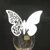 50pcslot witte vlinder laser gesneden tafel merkteken wijn glas naam place kaarten bruiloft verjaardag baby shower kerstfeestje benodigdheden y78638810