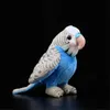 Simpatico pappagallo uccello giocattoli di peluche morbido vita reale Budgie Love Bird animali di peluche collezione di decorazioni per la casa giocattoli per bambini regali di Natale 2105108214536