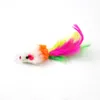 Colorful Feather Grit Small Mouse Cat Toy For Cat Feather Funny Playing Pet dog Cat Small Animals feather Toys Kitten GGA4248