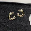 Women Gold Designer Hoops Earrings Fashion Luxury Jewelry Womens Channel Pearl Earring Ear Stud Party Wedding Charm Studs Pendants 2021