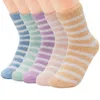 5 Paires Bonbons Chaud Dame Coeur Mignon Hiver Kawaii Épais Casual Femmes Chaussettes Fuzzy Fluffy Chaud Chaussettes Court Mignon Coton Chaussettes Femme 211204