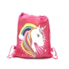 Sac à cordon licorne pour filles, 8/16/24/50 pièces, paquet de rangement de voyage, sacs à dos d'école, cadeaux de fête d'anniversaire pour enfants, sac tête de mort