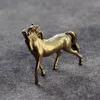 Dekorativa föremål Figurer Mässing Animal Horse Lucky Feng Shui Home Decorations Crafts Accessories Desktop Ornament Vintage Copper Minia