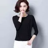 Moda feminina tops e blusas manga comprida camisetas Sólido Plus Size Office Work Wear Causal Feminino Blusa 2205 50 210521
